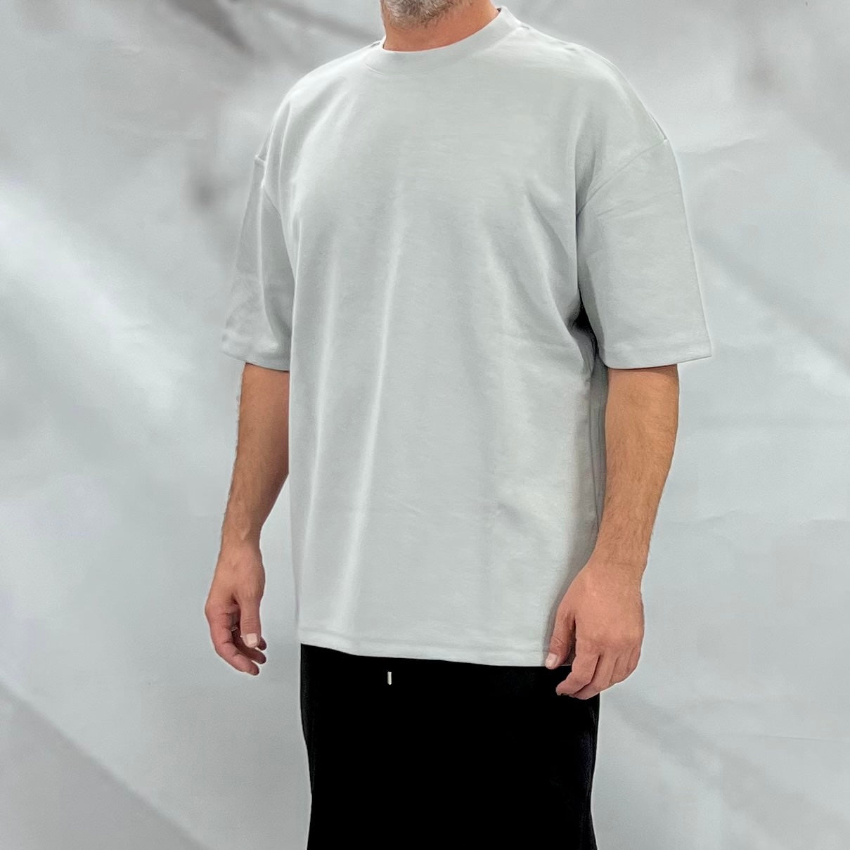 Κοντομάνικο T-Shirt Oversize σε Γκρι Απόχρωση, 100% Βαμβάκι