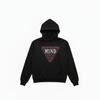 Ανδρικό Μαύρο Hoodie με Στάμπα MIND 100% Βαμβάκι