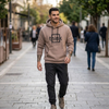 Premium Ανδρικό Φούτερ Με Κουκούλα "Think"- 100% Βαμβάκι  "New Mind"