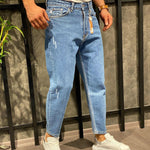Jeans παντελόνι Boyfriend ελαστικό 100% βαμβάκι| OSCAR | OS5527