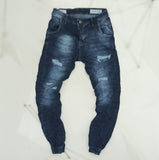 Jeans Ανδρικό Παντελόνι SENIOR με Λάστιχο και Σχισίματα| Senior | S498
