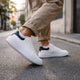 Ανδρικά Παπούτσια Sneakers Δίχρωμα Λευκό-Μαύρο