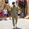 Ανδρικό Σετ Μαο Πουκάμισο & Jogger Παντελόνι Loose Fit