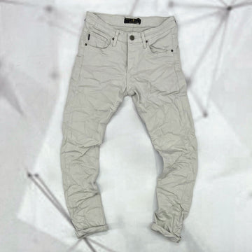 Ανδρικό Jeans Παντελόνι Ελαστικό Off White Senior